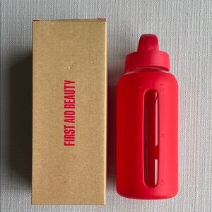 First Aid Beauty hydration water Bottle red new in box